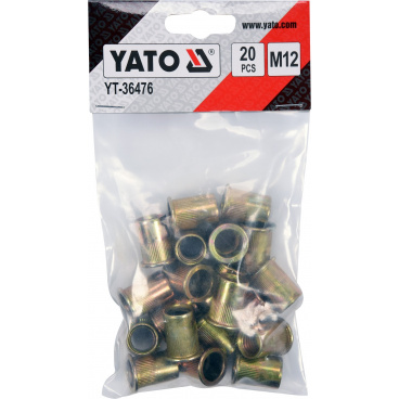 Nýtovací matice ocelová M12, 20ks Nýtovací matice ocelová M12, 20ks