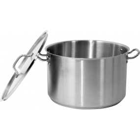 Hrnec nízký s poklicí NEREZ 40x25cm 31,4l Hrnec nízký s poklicí NEREZ 40x25cm 31,4l