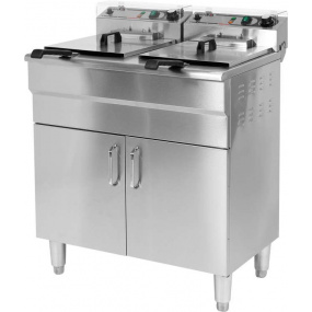 Fritéza dvoukomorová 2x5000W 2x11,5l skříň Fritéza dvoukomorová 2x5000W 2x11,5l skříň
