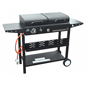 Gril DOMINO 2in1 plyn/dřevěné uhlí