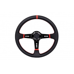Sportovní volant WRC black/red 350 mm