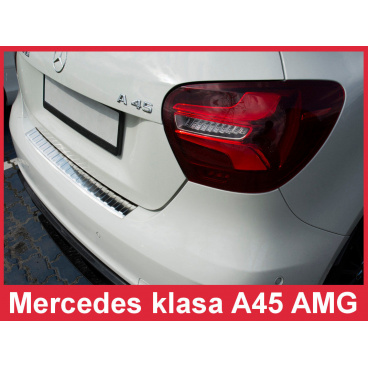 Nerez kryt-ochrana prahu zadního nárazníku Mercedes A 45 AMG 2015+