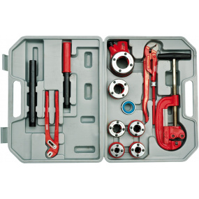 Sada závitníků na trubky + příslušenství 12 ks