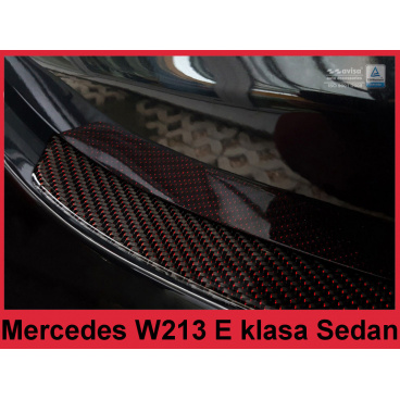 Carbon kryt- ochrana prahu zadního nárazníku Mercedes E W213 sedan 2016+