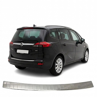 Nerez leštěný kryt horní hrany zadního nárazníku Opel Zafira C Tourer 2011-2019 Nerez leštěný kryt horní hrany zadního nárazníku Opel Zafira C Tourer 2011-2019
