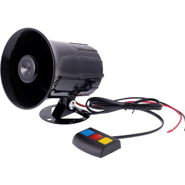 Siréna 12V 3 tónová s přepínačem zvuku 12x11x10 cm Siréna 12V 3 tónová s přepínačem zvuku 12x11x10 cm