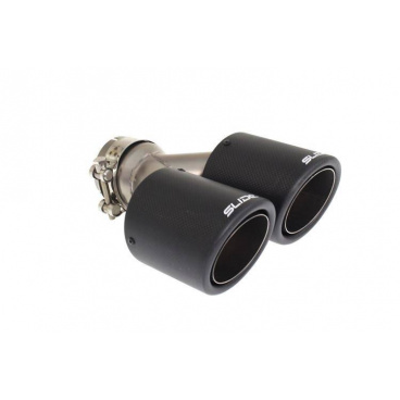 Dvojitá koncovka tlumiče 89mm vstup 63,5mm SLIDE Dvojitá koncovka tlumiče 89mm vstup 63,5mm SLIDE