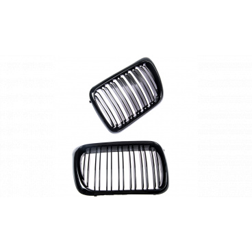 Mřížka BMW 3 E36 Facelift Compact dvojité žebrování Lesklá černá