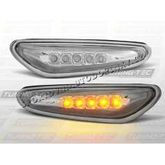 BMW E46 01-05 BOČNÍ BLINKRY LED - CHROM - sedan / touring