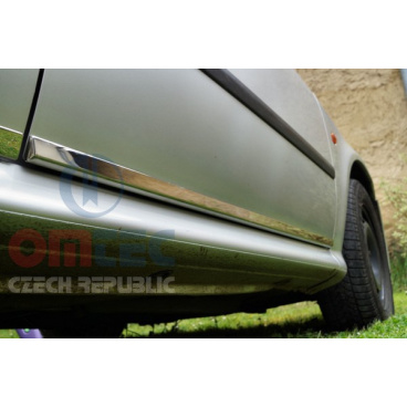 Dekorativní nerez chrom boční dveřní lišty OMTEC  Škoda Octavia I