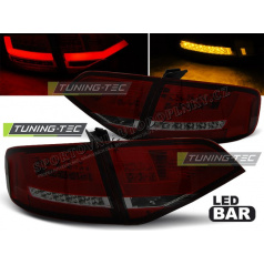 Audi A4 B8 2008-11 Sedan zadní lampy red smoke LED