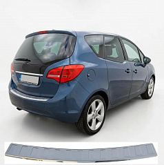Nerez leštěný kryt horní hrany zadního nárazníku Opel Meriva 2010-17