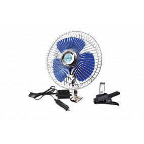 Ventilátor 12V otočný 21 cm + klips Ventilátor 12V otočný 21 cm + klips
