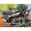 Větrné clony - ofuky oken Hyundai Tucson 2015-20 přední + zadní