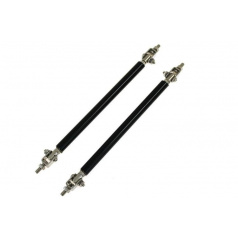 Držák difuzoru, pospoileru 2x200 mm /nerez + alu) černé