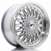 JR Wheels JR9 18x8 ET35 5x112/120 Stříbrné s leštěným límcem