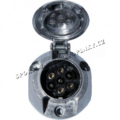 Zásuvka 7.kontaktová-24V-aluminium