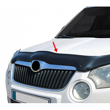 Deflektor přední kapoty Škoda Yeti 2009-13 Deflektor přední kapoty Škoda Yeti 2009-13