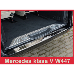 Nerez kryt-ochrana prahu zadního nárazníku Mercedes V W447 Vito III 2014+