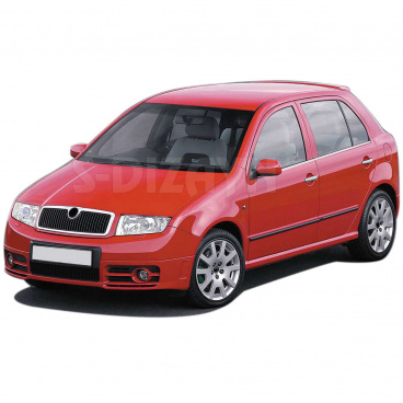 Škoda Fabia I  nerez okenní spodní lišty 4 ks (ne kombi)