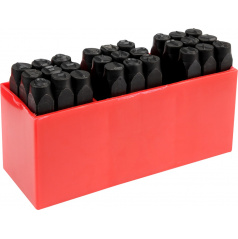 Razidla písmenková 8 mm 27 ks  A-Z,&