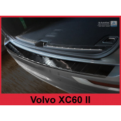 Nerez kryt- černá ochrana prahu zadního nárazníku Volvo XC60 II 2017+