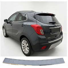 Nerez leštěný kryt horní hrany zadního nárazníku Opel Mokka 2012-19, Ch. Trax