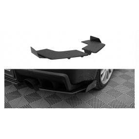 Splitter Mitsubishi Lancer EVO X Tył Boczne Street Pro Black + Gloss Flaps