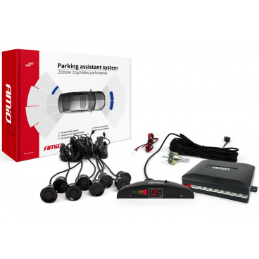 Parkovací systém s led i akustickou signalizací 8 černých senzorů (předek + zadek) Parkovací systém s led i akustickou signalizací 8 černých senzorů (předek + zadek)