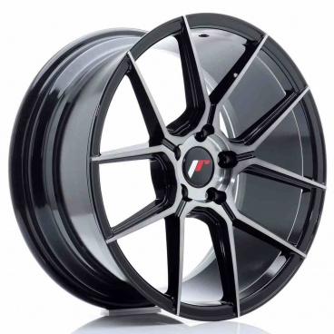 JR Wheels JR30 18x8,5 ET40 5x112 Černé kartáčované s tónovaným povrchem