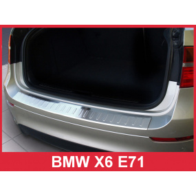 Nerez kryt- ochrana prahu zadního nárazníku BMW X6 E71 2009-14