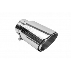 Koncovka tlumiče 89mm vstup 67mm Leštěná