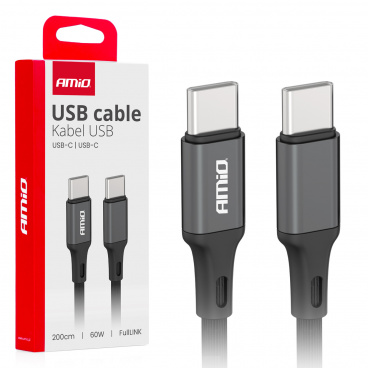 Kabel pro nabíjení USB-C - USB-C 60W 200cm FullLINK 