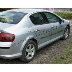 Peugeot 407 - NEREZ chrom ochranné dveřní lišty - OMSA LINE