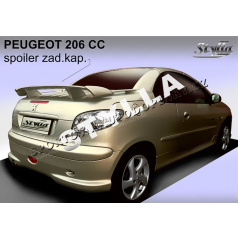 PEUGEOT 206 CC 2000+ spoiler zad. kapoty (EU homologace)