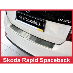 Nerez kryt- ochrana prahu zadního nárazníku Škoda Rapid Spaceback 2013-16