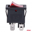 Kolébkový spínač s červeným podsvícením 20A 12V 24V AMIO-04440