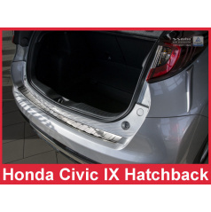 Nerez kryt- ochrana prahu zadního nárazníku Honda Civic 9 htb 2014-16
