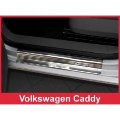 Nerez ochranné lišty prahu dveří 2ks Volkswagen Caddy 2003-16