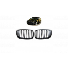 Gril BMW X6 E71 E72 X5 E70 dvojité žebrování Matná černá