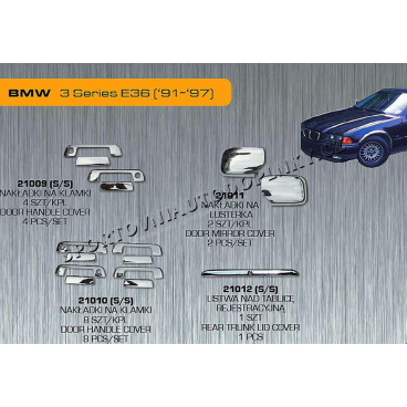 BMW 3 (E36) 91-97 CHROM AUTODOPLŇKY