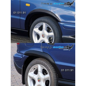 Škoda Felicia Facelift od r.v. 98 Nástavky Lemy blatníků normal - černý desén*