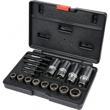 Sada vytahováků šroubů a čepů 17 ks Sada vytahováků šroubů a čepů 17 ks