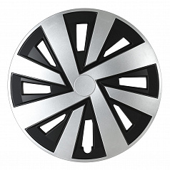 Poklice na auto PLUTON 15" palců černo-stříbrná