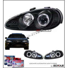 Mazda MX3 92-96 Halo Projector black - celá sada 2 ks - DOPRODEJ