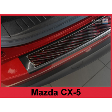 Carbon kryt- ochrana prahu zadního nárazníku Mazda CX-5 2014-17