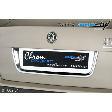 Rámeček registrační značky zadní - chrom Sedan Škoda Octavia II