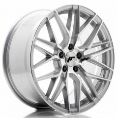 JR Wheels JR28 18x8,5 ET40 5x112 Stříbrná Leštěná Čelní Strana