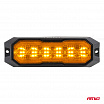 Výstražná oranžová lampa s funkcí obrysových a pozičních světel LED R65 R148 12V 24V 24W