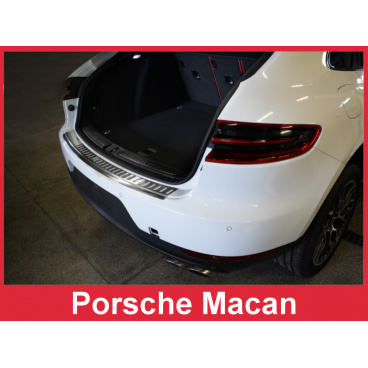 Nerez kryt- ochrana prahu zadního nárazníku Porsche Macan 2013-16